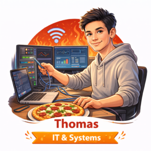 Thomas - IT & Thomas - Systems Our in-house tech brain at Pizza Oven Hire